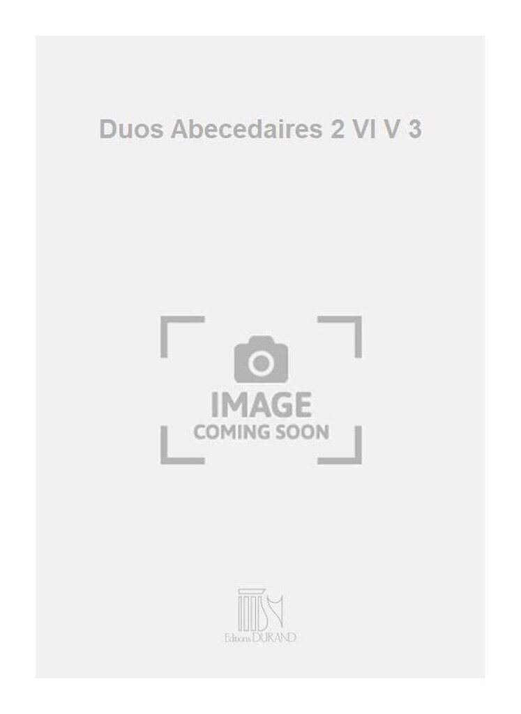 Duos Abecedaires 2 Vl V 3